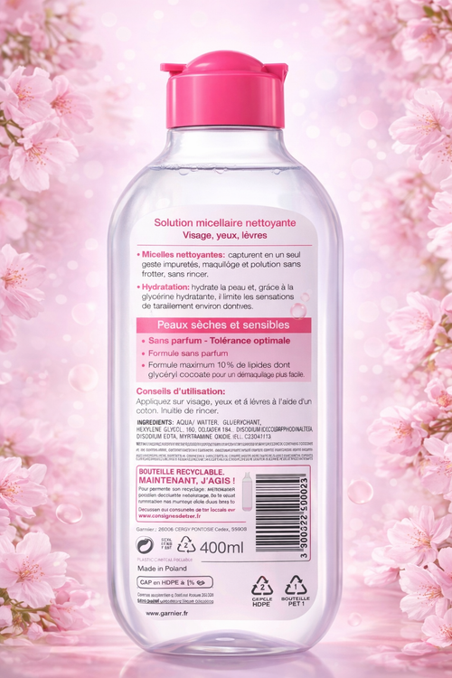 Agua micelar - Garnier - 400 Ml