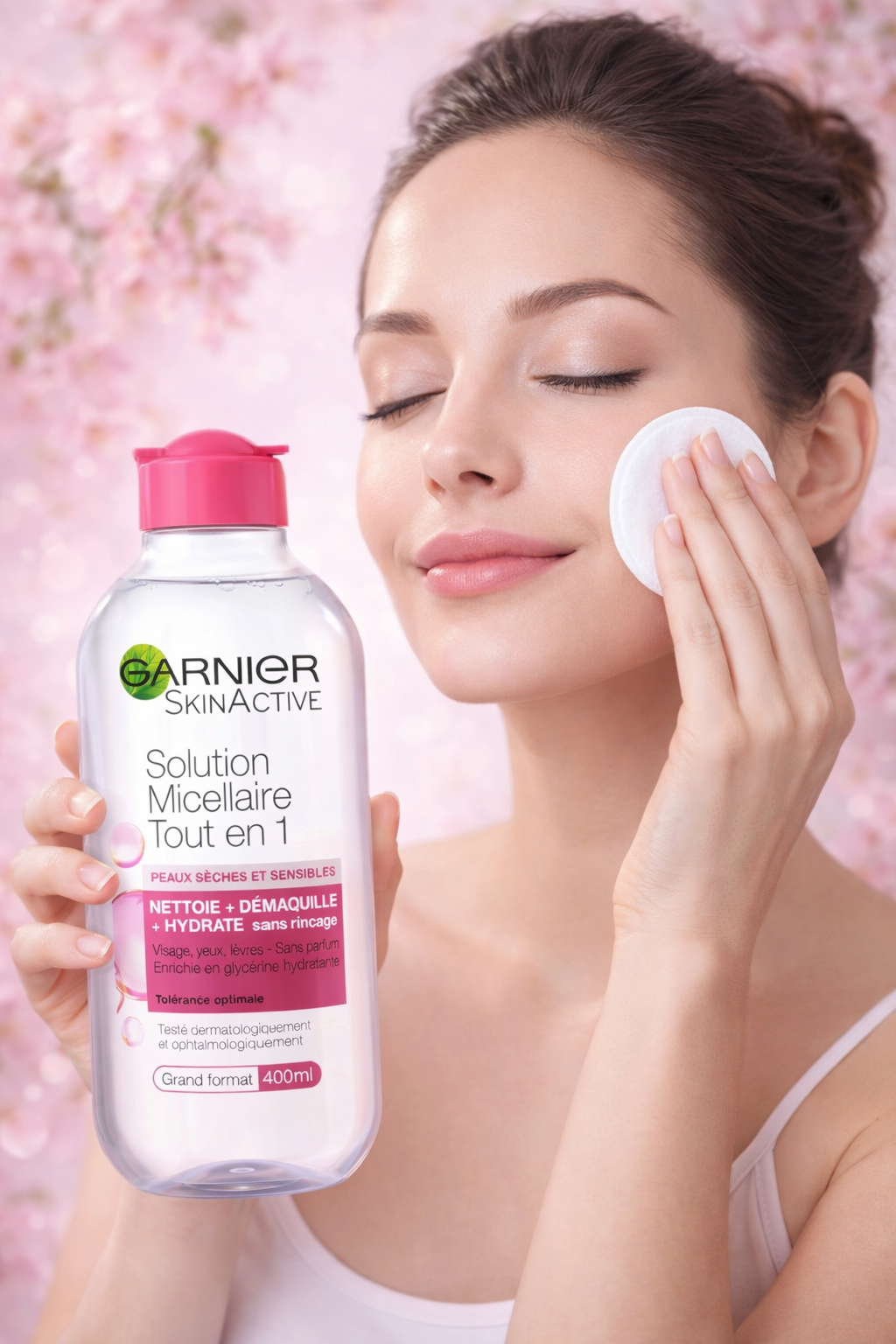 Agua Micelar Garnier 400ml – Limpia, Desmaquilla e Hidrata en 1 Paso