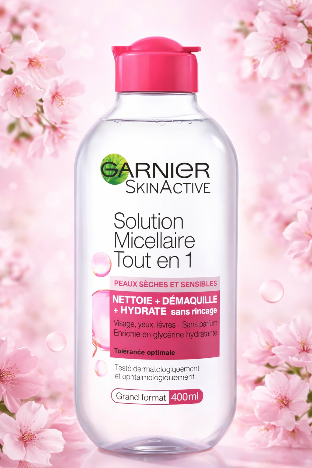 Agua Micelar Garnier 400ml – Limpia, Desmaquilla e Hidrata en 1 Paso